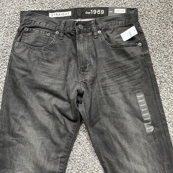 Gap Straight Leg Charcoal Jeans W30 - Picture 3 of 8